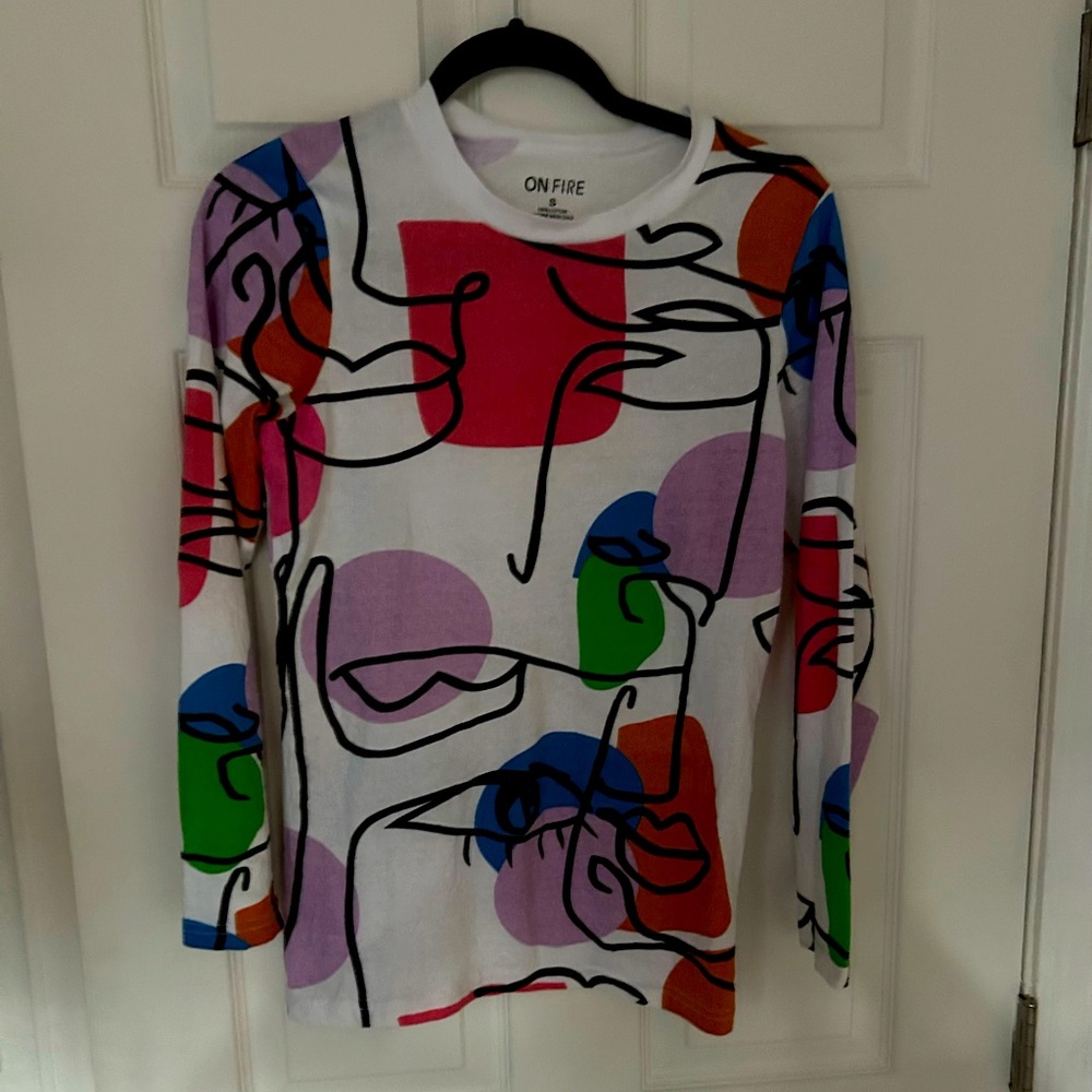 NWOT On FIRE cotton shirt